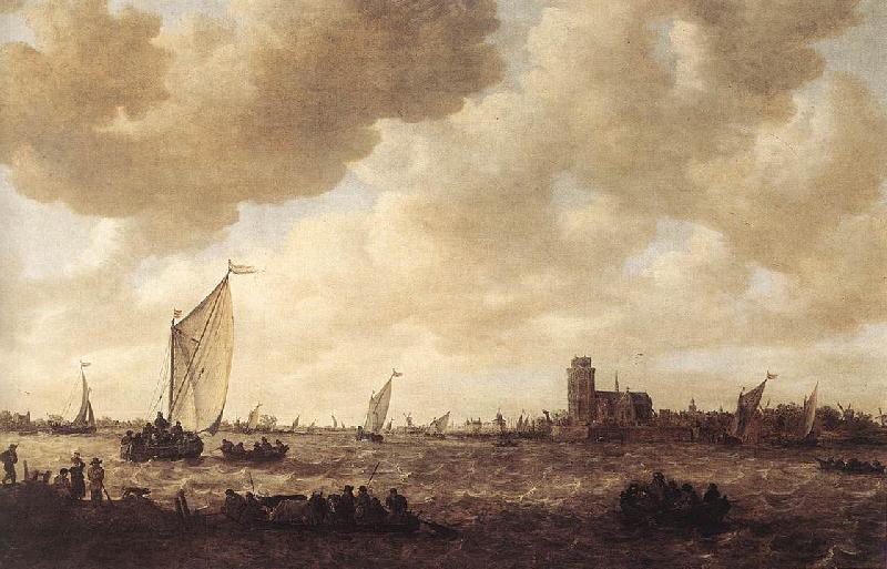 GOYEN, Jan van View of Dordrecht dg Germany oil painting art